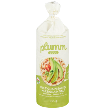 PLUM.M.GOOD, RICECAKE MG SALT OR, 12 x 185G