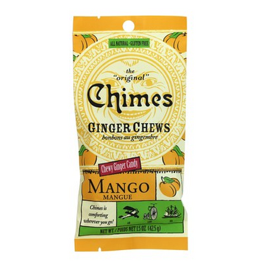 CHIMES, CHIMES GINGER CHEWS MANGO BILINGUAL, 12 x 42.5G