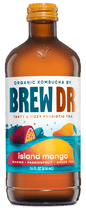BREW DR. KOMBUC, ISLAND MANGO KOMBUCHA, 12 x 414ML