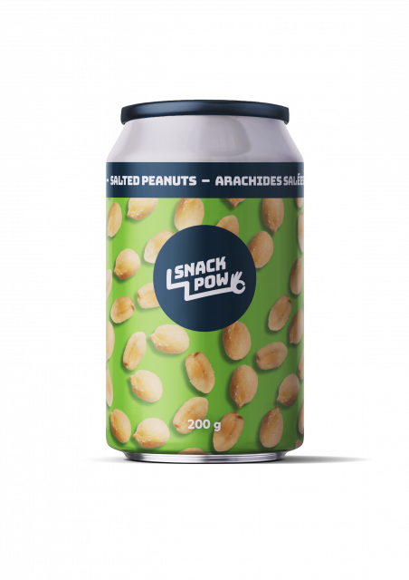 SNACK POW SALTED PEANUTS, 6 X 200 G