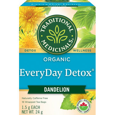 TRADITIONAL MEDICINALS, EVERYDAY DETOX DANDELION, 6 x 16CT