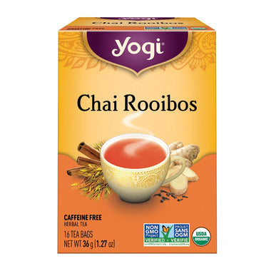 YOGI, CHAI ROOIBOS OR, 6 x 16CT