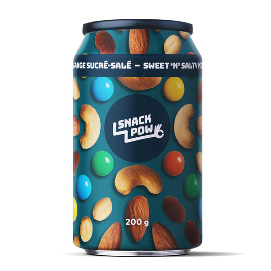 SNACK POW MIXED NUTS SWEET AND SALTY, 6 X 200 G