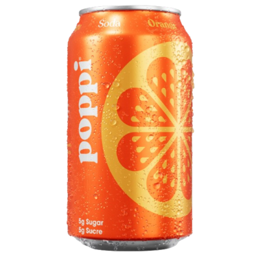 POPPI, SODA ORANGE, 12 x 355ML