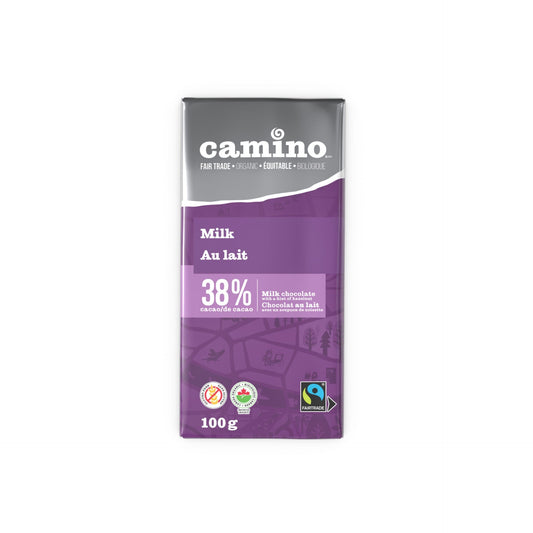 CAMINO, MILK CHOC BAR OR, 12 x 100 G
