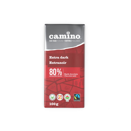 CAMINO, EXTRA DARK 80% COCOA, 12 x 100 G