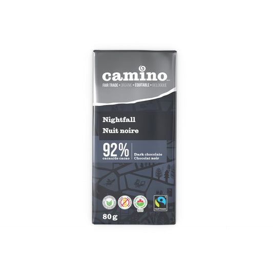 CAMINO, ORG NIGHTFALL 92% DARK CHOCOLATE, 14 x 80G