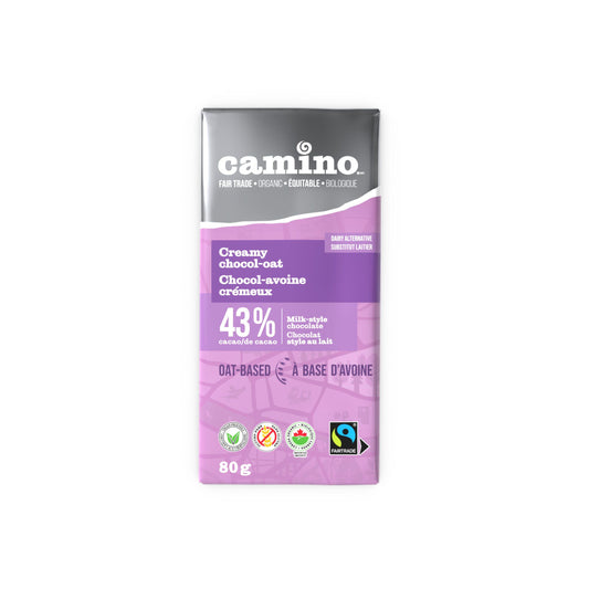 CAMINO, CREAMY CHOCOL-OAT OAT CHOCOLATE, 14 x 80G