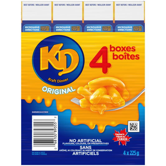 KRAFT ORIGINAL DINNER, 10 X 4 X 225 G
