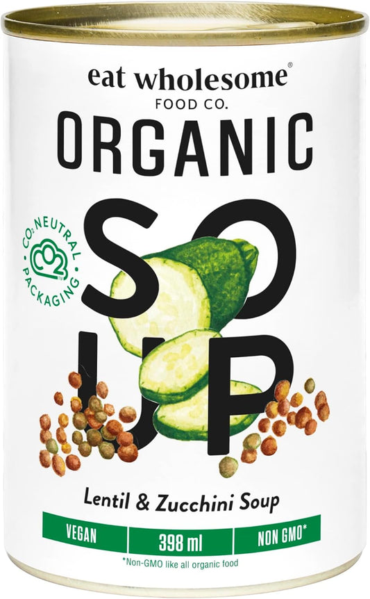 EAT WHOLESOME, LENTIL & ZUCCHINI SOUP, 12 x 398ML