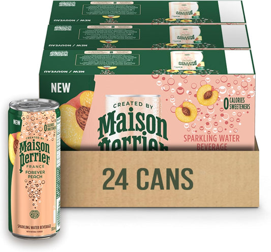PERRIER SPARKLING WATER PEACH, 24 X 330 ML