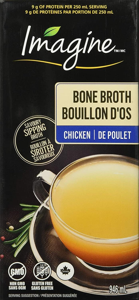 IMAGINE FOODS, CHICKEN BONE BROTH, 12 x 946ML