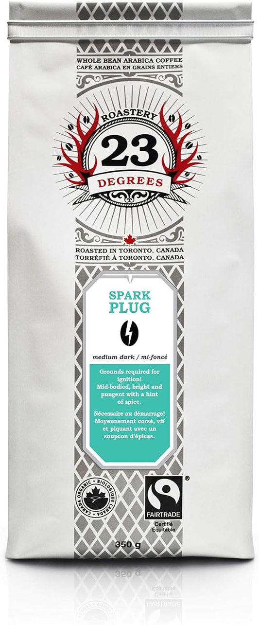 23 DEGREES, SPARK PLUG MEDIUM DARK COFFEE, 6 x 350G