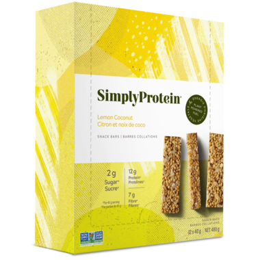 SIMPLY PROTEIN, LEMON COCONUT - SNACK BAR, 12 x 40G