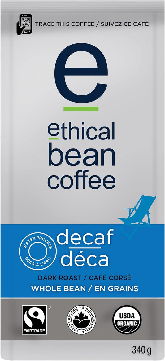 ETHICAL BEAN, DECAF DARK ROAST OR, 6 x 340G
