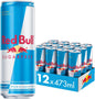 RED BULL ENERGY DRINK, SUGAR FREE, 12 X 473 ML