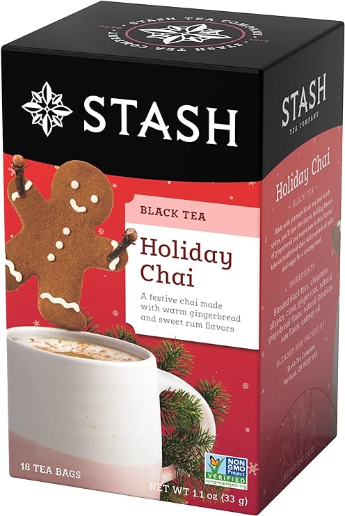 STASH TEA, HOLIDAY CHAI SEA, 6 x 18CT