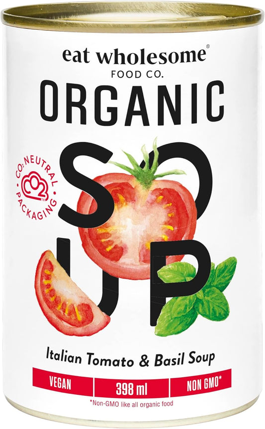 EAT WHOLESOME, ITALIAN TOMATO & BASIL SOUP, 12 x 398ML