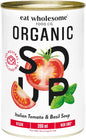 EAT WHOLESOME, ITALIAN TOMATO & BASIL SOUP, 12 x 398ML