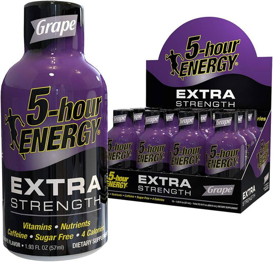 5-HOUR ENERGY EXTRA STRONG GRAPE, 12 X 57 ML