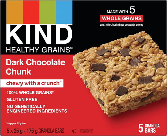 KIND, DARK CHOCOLATE CHUNK, 8 x 5/35G