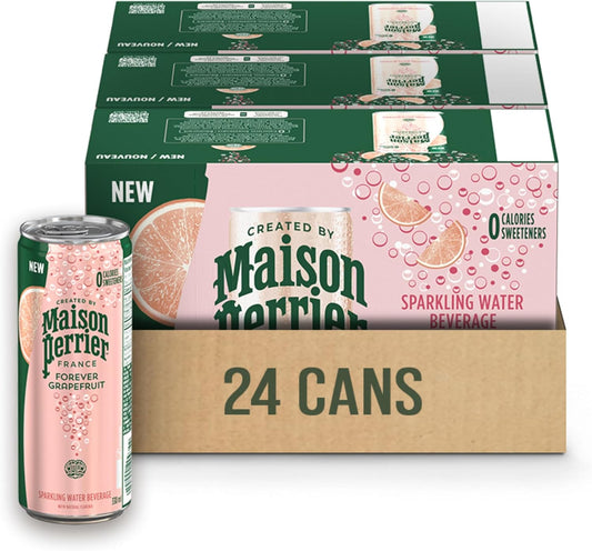 PERRIER SPARKLING WATER GRAPEFRUIT CAN, 24 X 330 ML