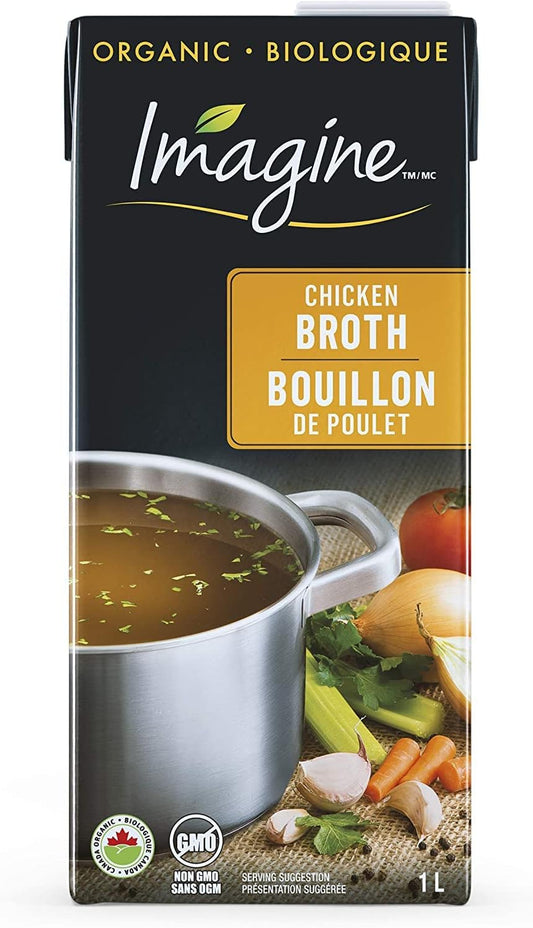 IMAGINE FOODS, CHCKN BROTH OR, 12 x 1L