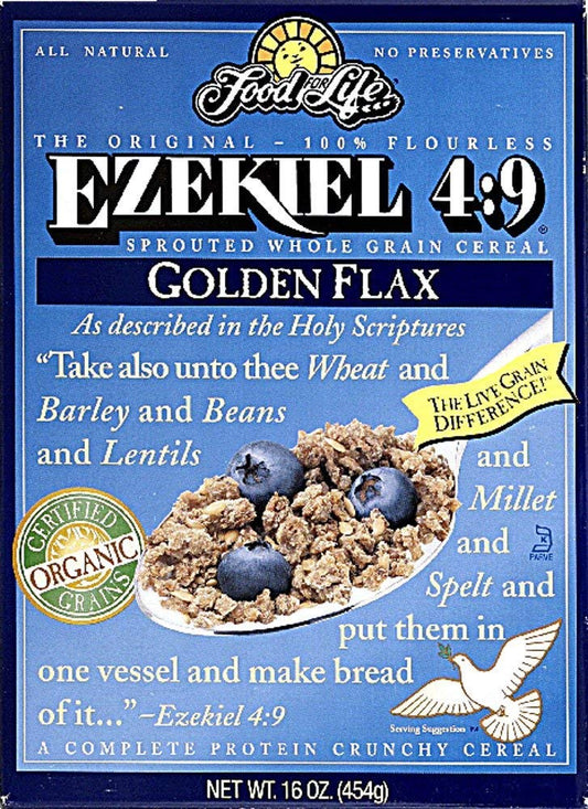 FOOD FOR LIFE, EZEKIEL 4 9 GOLDEN FLAX CEREAL OR, 6 x 454G