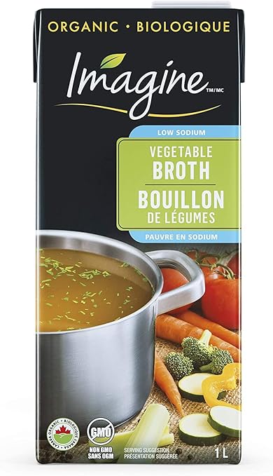 IMAGINE FOODS, LOWSOD VEG BROTH OR, 12 x 1L