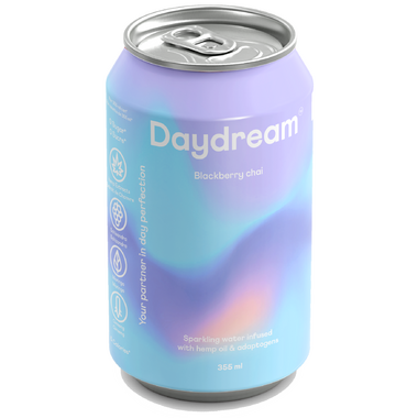DAYDREAM, BLACKBERRY CHAI SPARKLING WATER, 12 x 355ML
