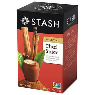STASH TEA, CHAI SPICE TEA, 6 x 20CT