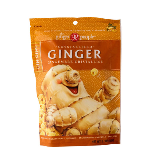 GINGERPEOPLE, CRYSTALLIZED GINGER CANDY, 12 x 100G