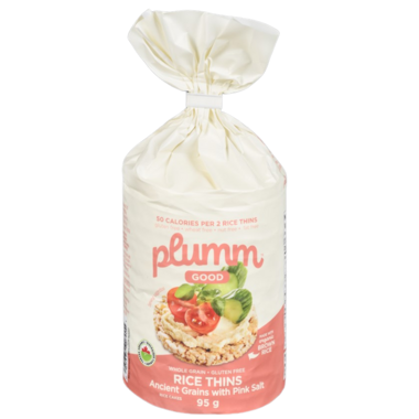 PLUM.M.GOOD, THINS ANCIENT GRAINS PINK SALT 95G, 12 x 95G