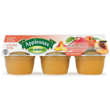 APPLESNAX, APPLE-PEACH CUPS OR, 12 x 6/113G