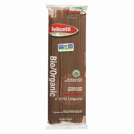 FELICETI ORGANIC SPELT LINGUINE, 12 X 454 G