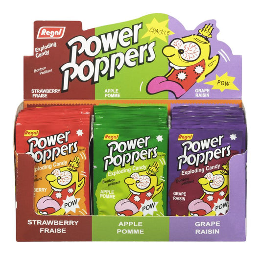 REGAL POWER POPPERS CANDIES, 48 X 1 UN
