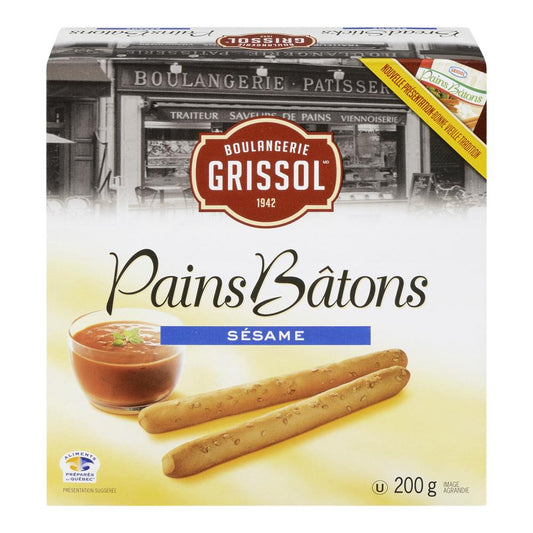 GRISSOL SESAME BAGUETTE, 12 X 200 G