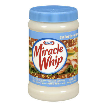 KRAFT MIRACLE WHIP SALAD DRESSING LIGHT, 12 X 475 ML
