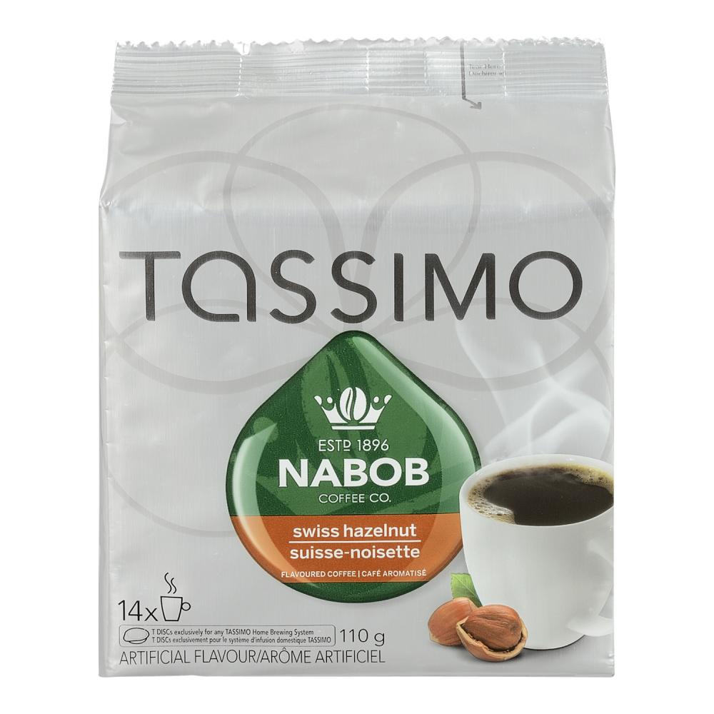 NABOB TASSIMO COFFEE SWISS HAZELNUT 14, 5 X 110 G