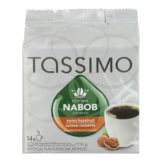 NABOB TASSIMO COFFEE SWISS HAZELNUT 14, 5 X 110 G