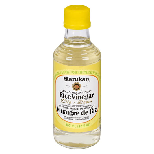 MARUKAN RICE VINEGAR SEASONED LITE, 12 X 355 ML