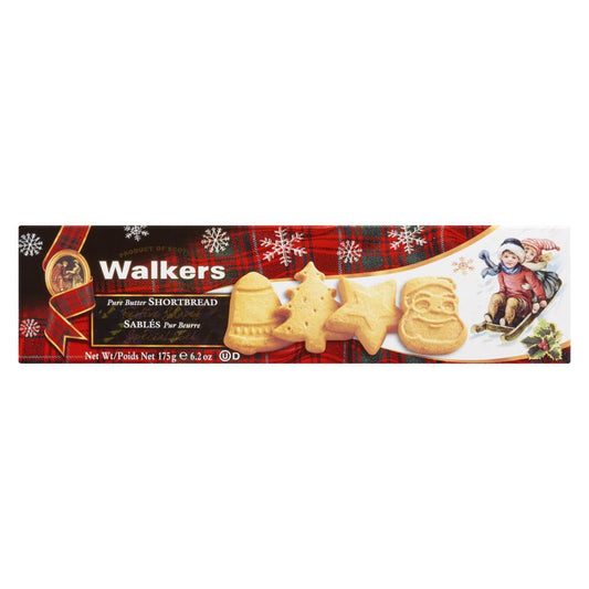 WALKERS FESTIVE SHAPE BISCUITS, 12 X 175 G