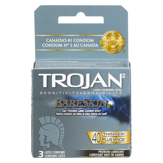 TROJAN CONDOM BARESKIN, 6 X 3 UN