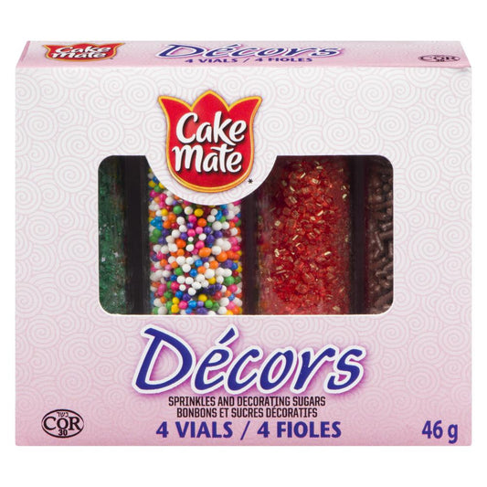 CAKEMATE DECORATION 4 FLASKS, 12 X 46 G