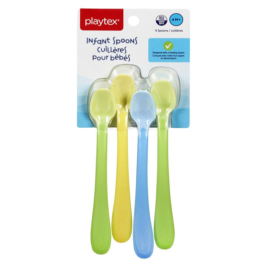 PLAYTEX BABY SPOON, 4 X 4 UN