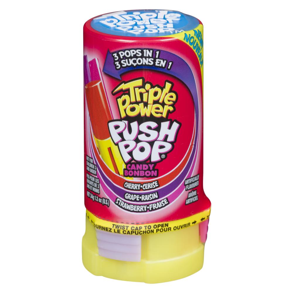 TOPPS PUSH POPS TRIPLE, 20 X 34 G