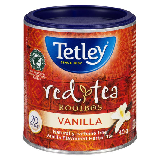 TETLEY ROOIBOS VANILLA, 12 X 40 G
