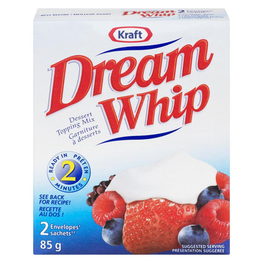 DREAMWHIP DESSERT TOPPING, 36 X 85 G