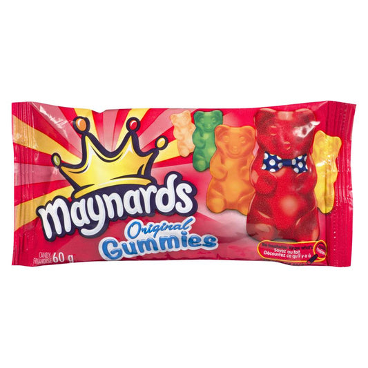 MAYNARDS GUMMIES ORIGINAL CANDY, 18 X 60 G
