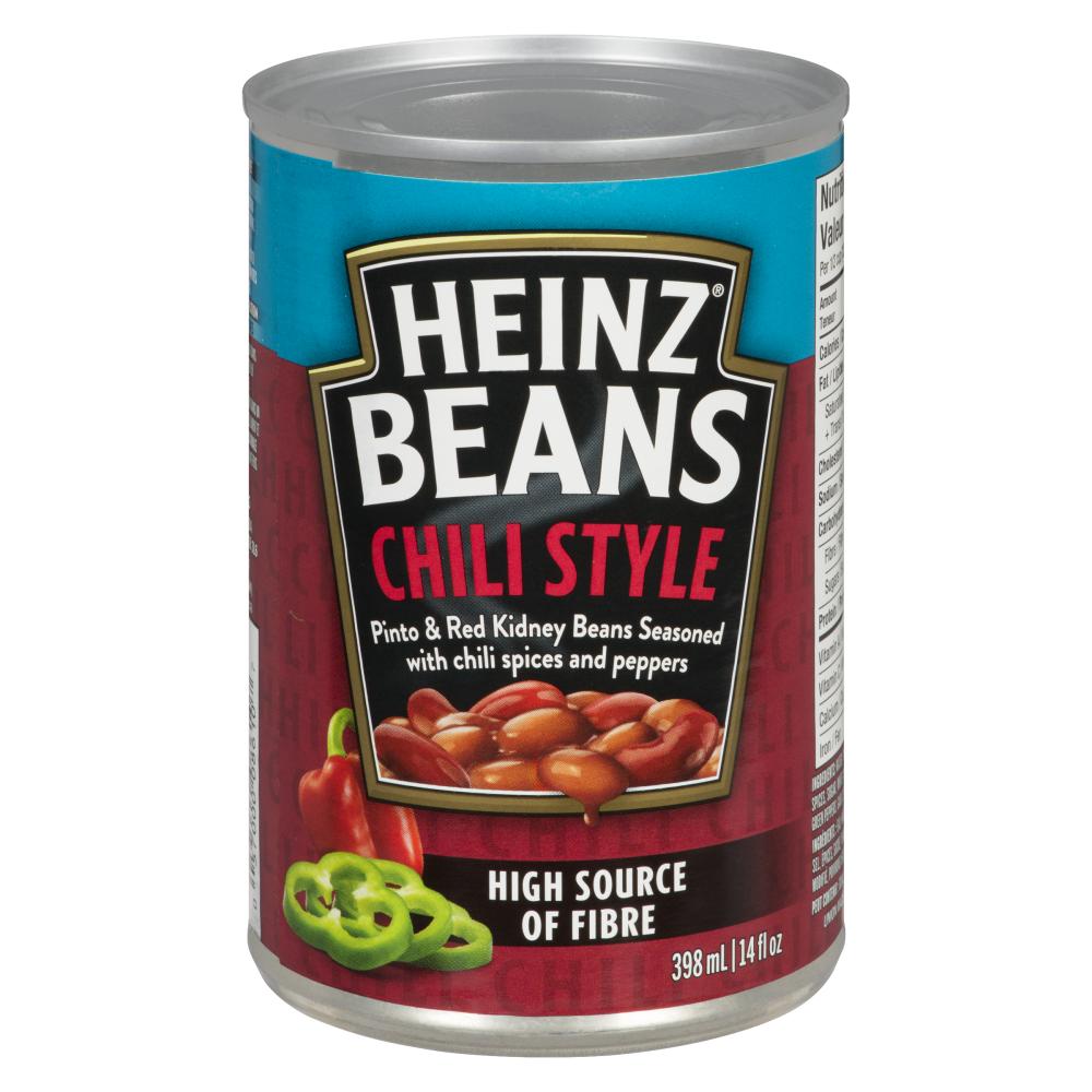 HEINZ CHILI BEANS, 24 X 398 ML
